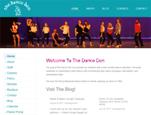 Tablet Screenshot of danceden.com